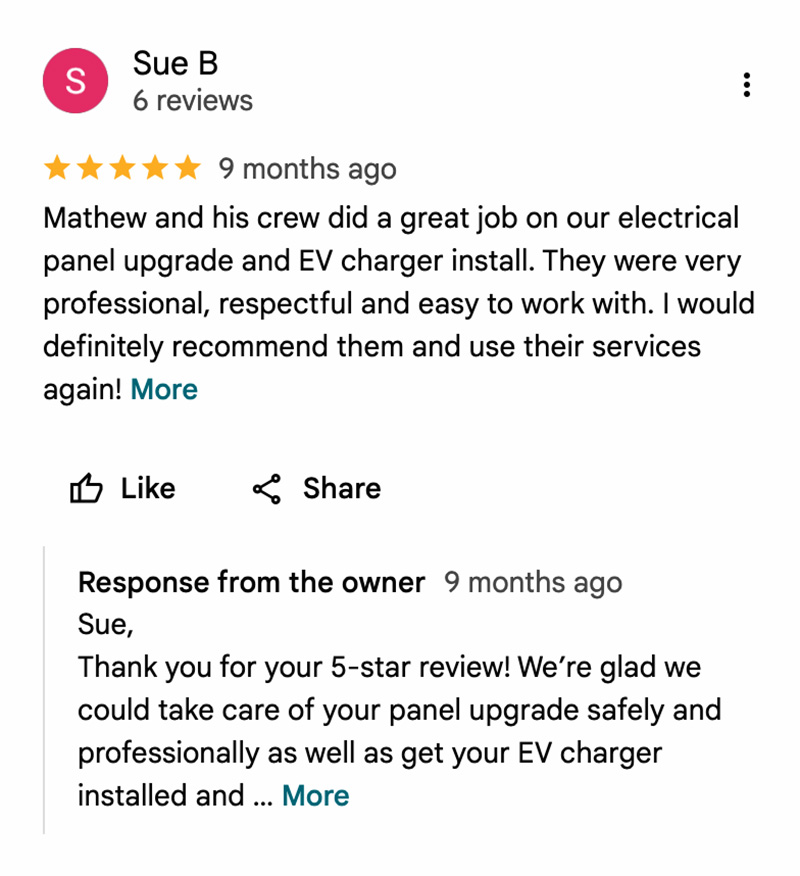 MAG Electric 5-star review Central Coast licensed electrician