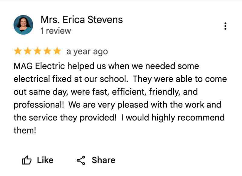 Verified customer review electrician Santa Maria CA CSLB 1115849