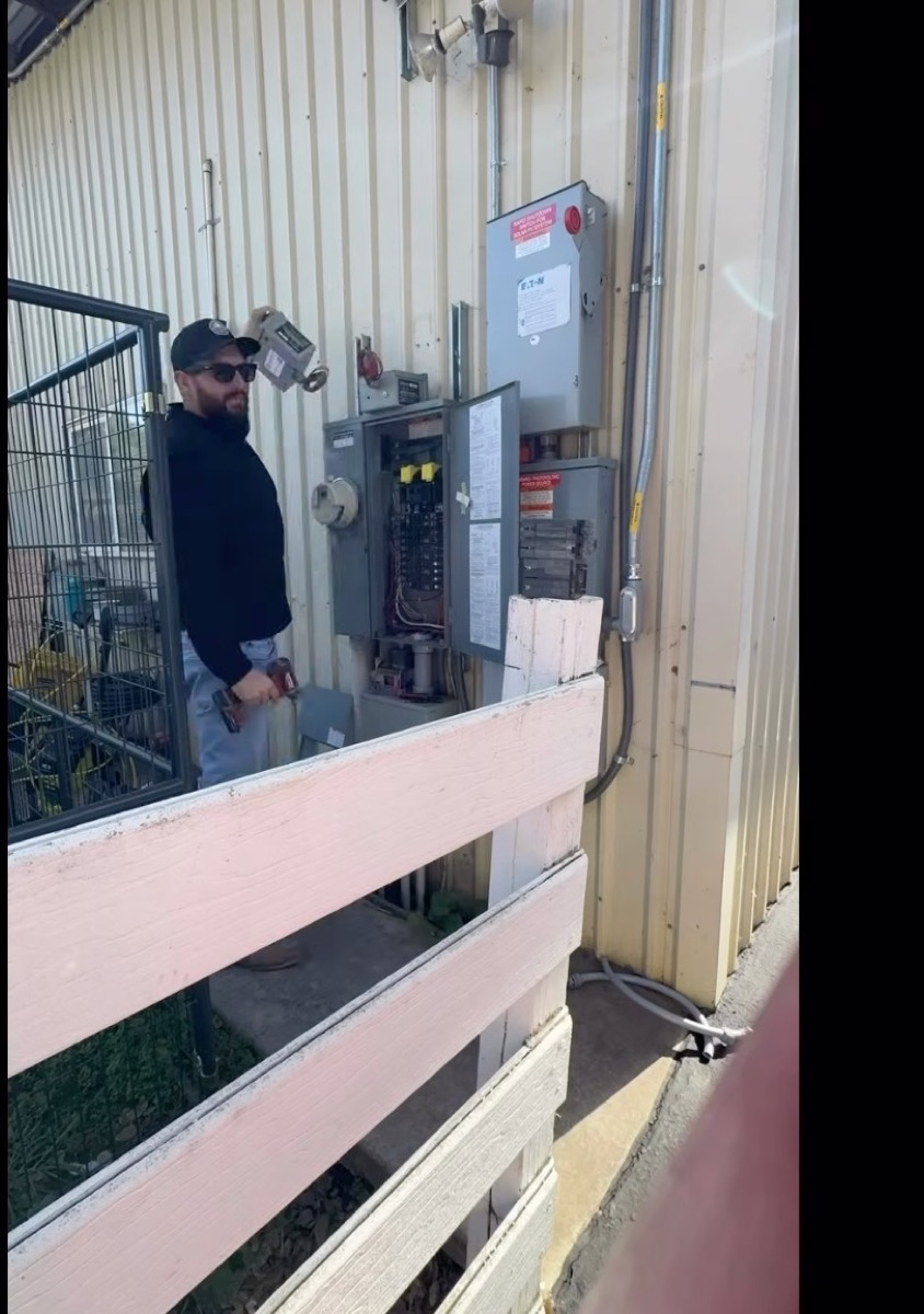 Mag Electric owner Matthew Gil personally on commercial job site Santa Maria CA