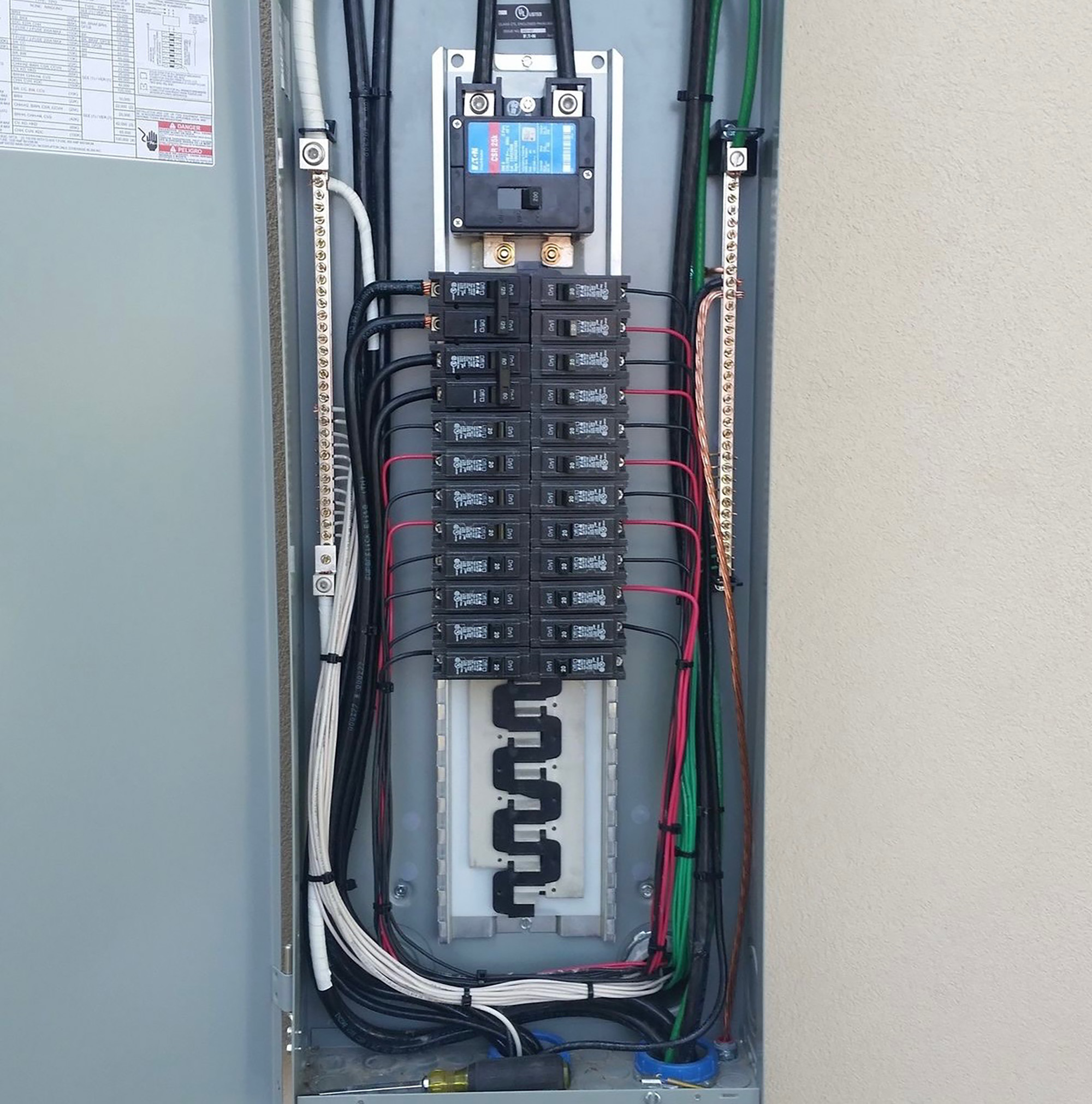 Residential electrical panel circuit breakers wiring Santa Maria CA MAG Electric licensed electrician