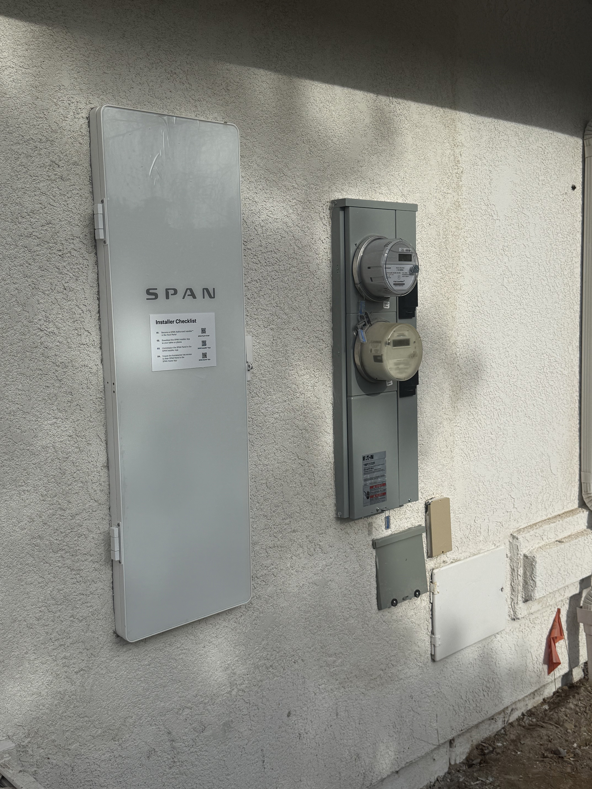 SPAN smart panel dual electric meter installation Central Coast CA